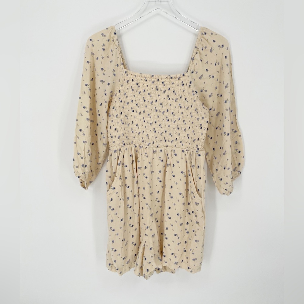 NEW American Eagle Floral Pocket Romper
